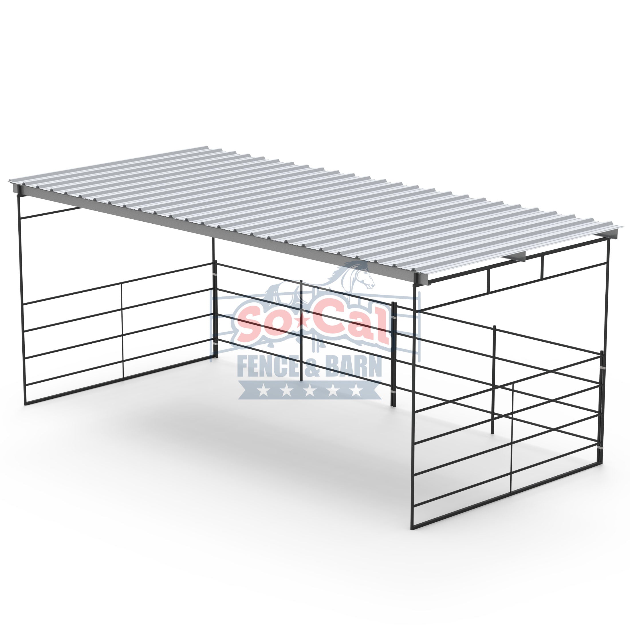 12x24 Horse Shelter Shade Cover Kit (4-Rail)