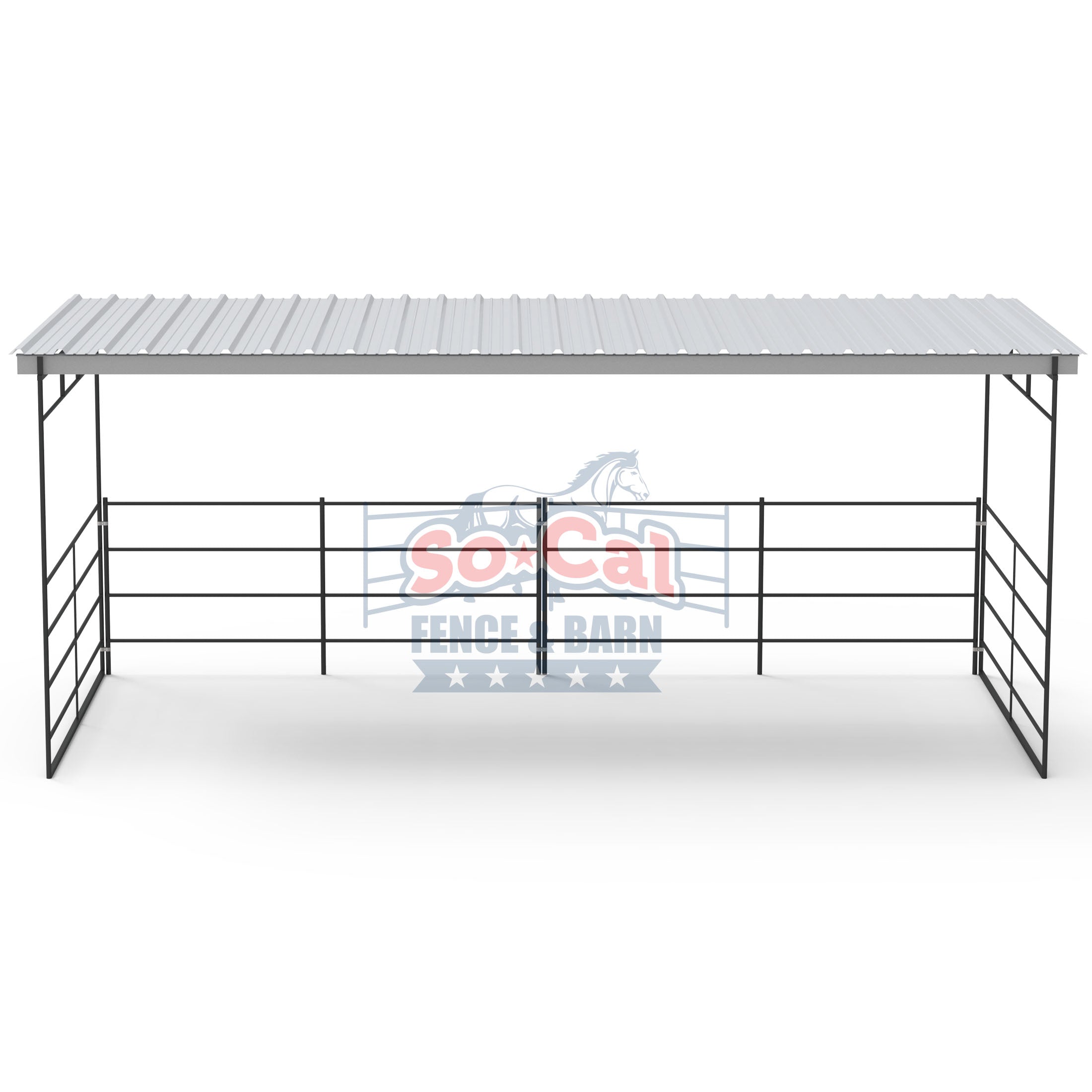 12x24 Horse Shelter Shade Cover Kit (4-Rail)