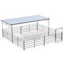 24x24 Stall with 12x24 Shelter (5 Rail)-1
