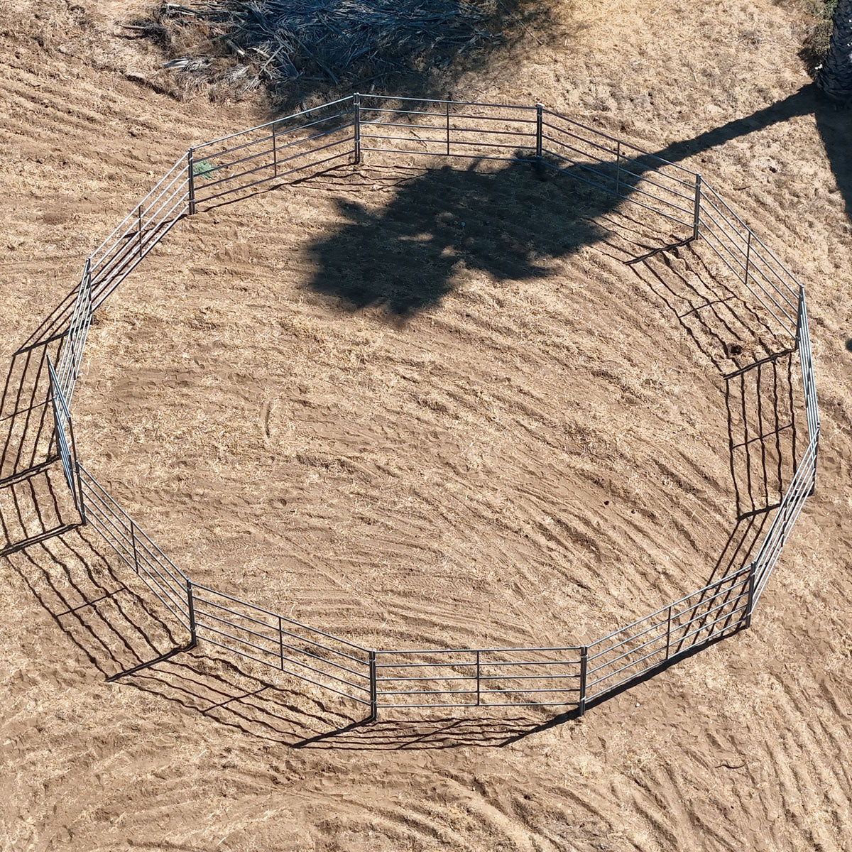60ft Round Pen (5-Rail) 14-Gauge Steel - 0