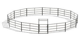 50ft Round Pen (4-Rail) 14-Gauge Steel