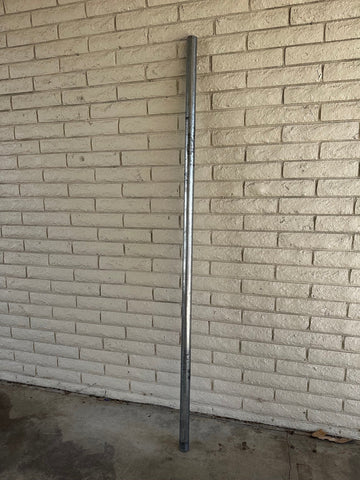 8ft x 2-3/8" Post - Schedule 40 - Galvanized - No End Cap - 0