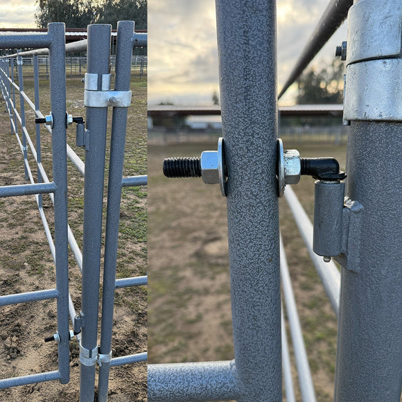 Standard Arena Swing Gate 4Ft X 12Ft (5-Rail) 14 Gauge