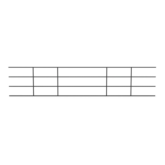 20Ft Continuous Fence Panel 14-Gauge Steel 1-1/4" (4 Rail)