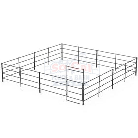 24x24 Horse Stall Kit (4-Rail)
