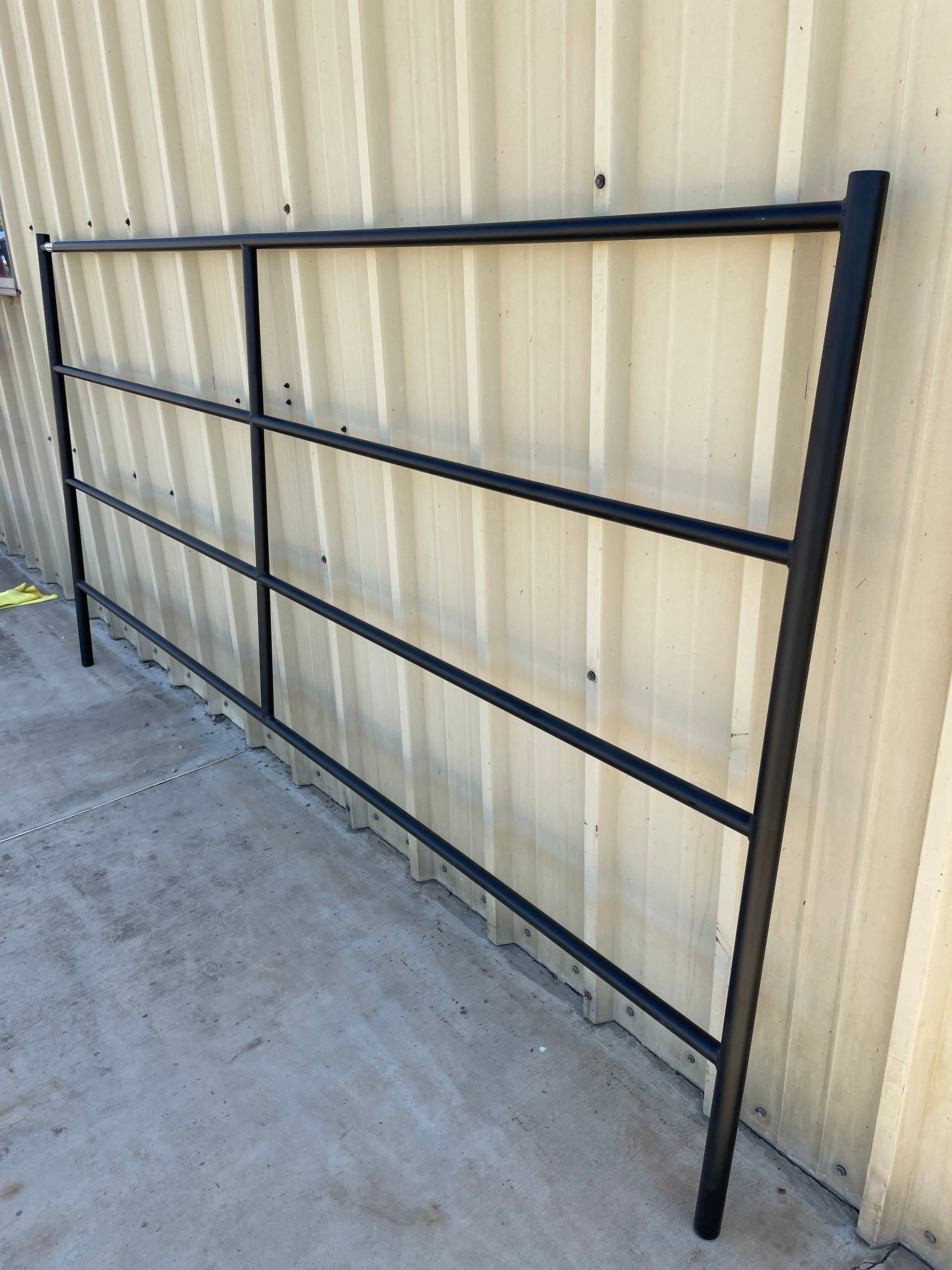 Buy powder-coated-black Premium 10x5 Horse Panel (4 Rail) 1-5/8&quot; 14 Gauge