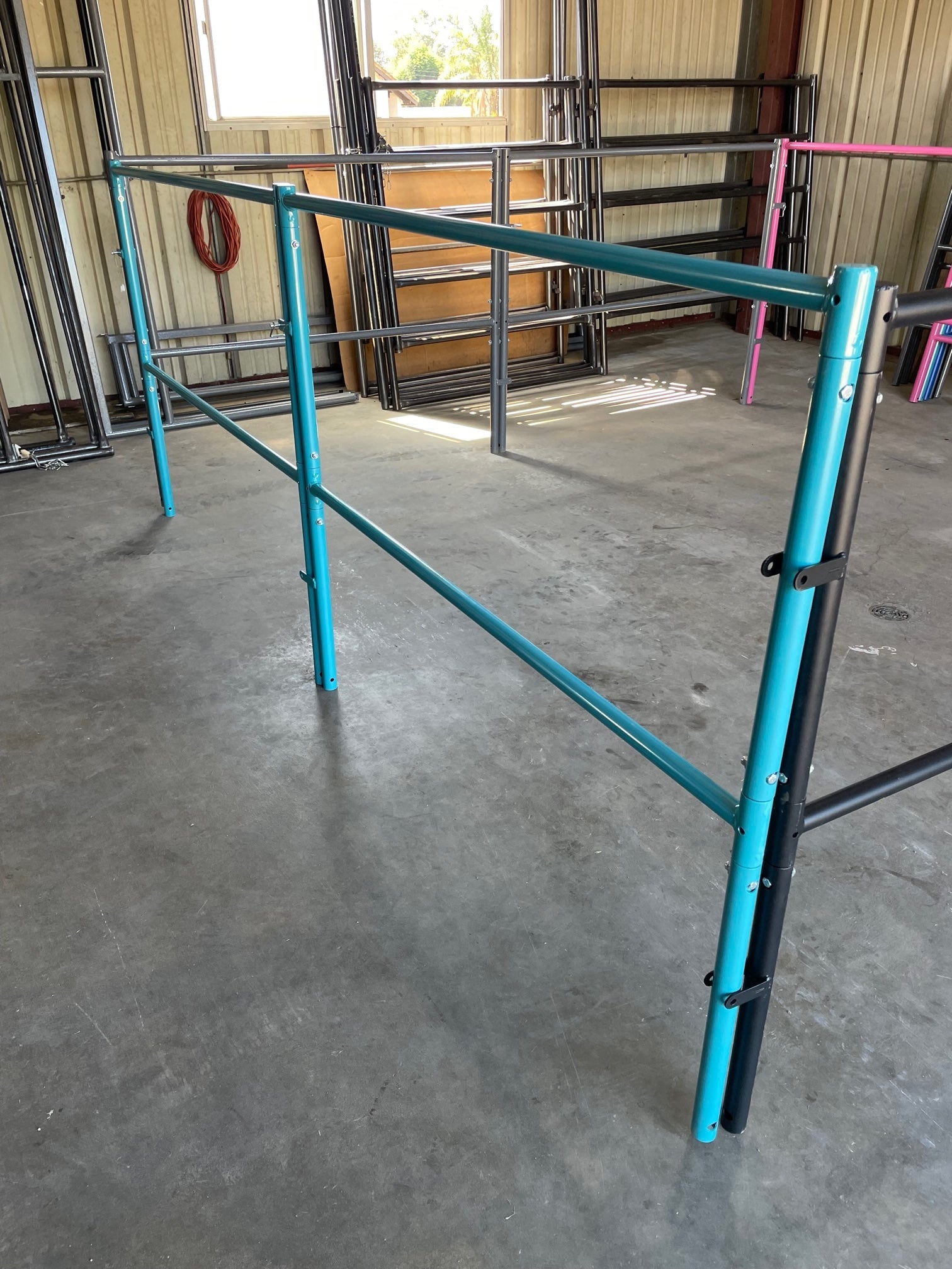 Buy powder-coated-turquoise 10Ft x 10Ft Portable Travel Pen - Powder Coated