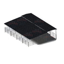 Mare Motel Shed Row with (4) 12x24 Stalls and 12ft Breezeway 4-Rail FULLY COVERED-1