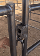 Mare Motel with (4) 12x24 Stalls FULLY COVERED and 12ft Breezeway 5-Rail WOOD INSERTABLE-3