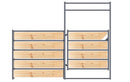 Panel Gate Combo 10ft 5-Rail WOOD INSERTABLE-1