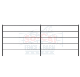 Premium 12x5 Horse Corral Panel (5 Rail) 1-5/8" 14 Gauge