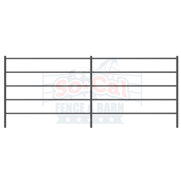 Premium 12x5 Horse Corral Panel (5 Rail) 1-5/8" 14 Gauge
