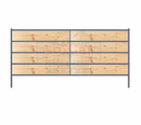 Premium 10x5 Horse Corral Panel WOOD INSERTABLE (5 Rail) 1-5/8" 14 Gauge-1