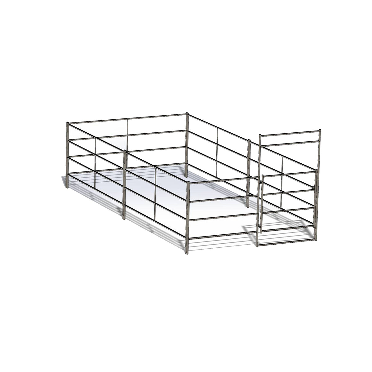 Stall Rails 10 Ft X 20 Ft Stall (5 Rail) | For Sale | Arizona Fence and Barn ...