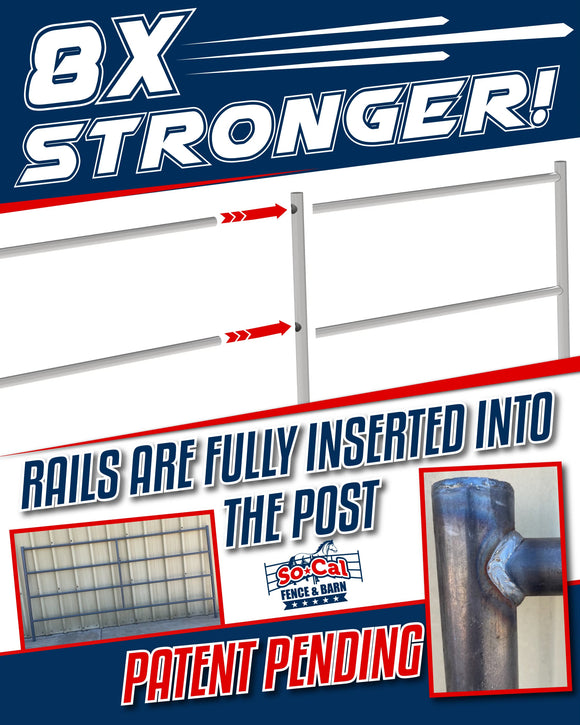 40ft Round Pen (5-Rail) 14-Gauge Steel