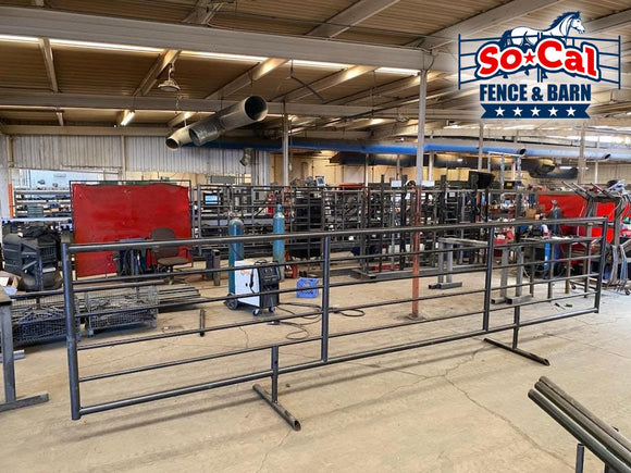 20ft Cattle Livestock Panels 2-3/8" 14 Gauge - Freestanding with Detachable Feet