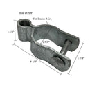 Post Hinge - 1-5/8" X 5/8" (Female) - Galvanized-2