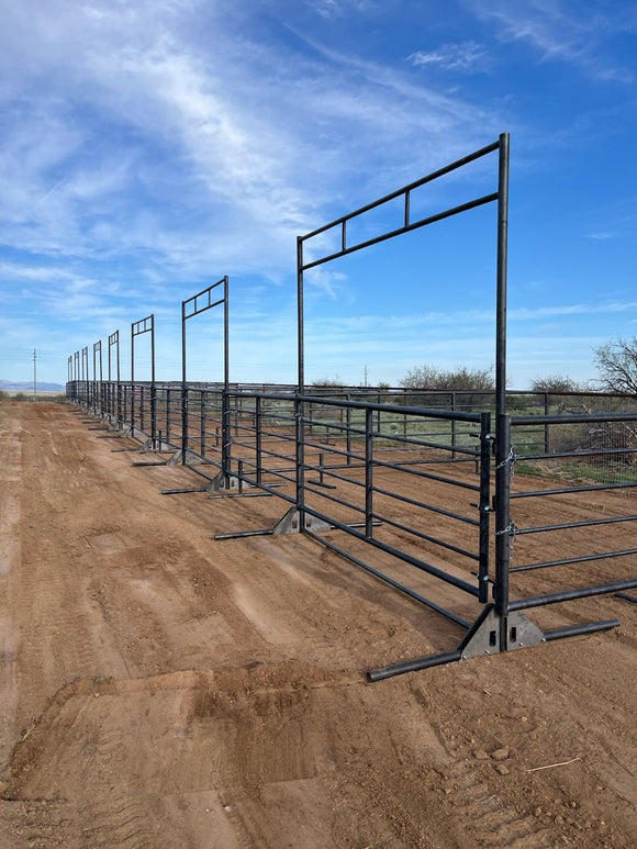 20ft Freestanding Cattle Gate Combo