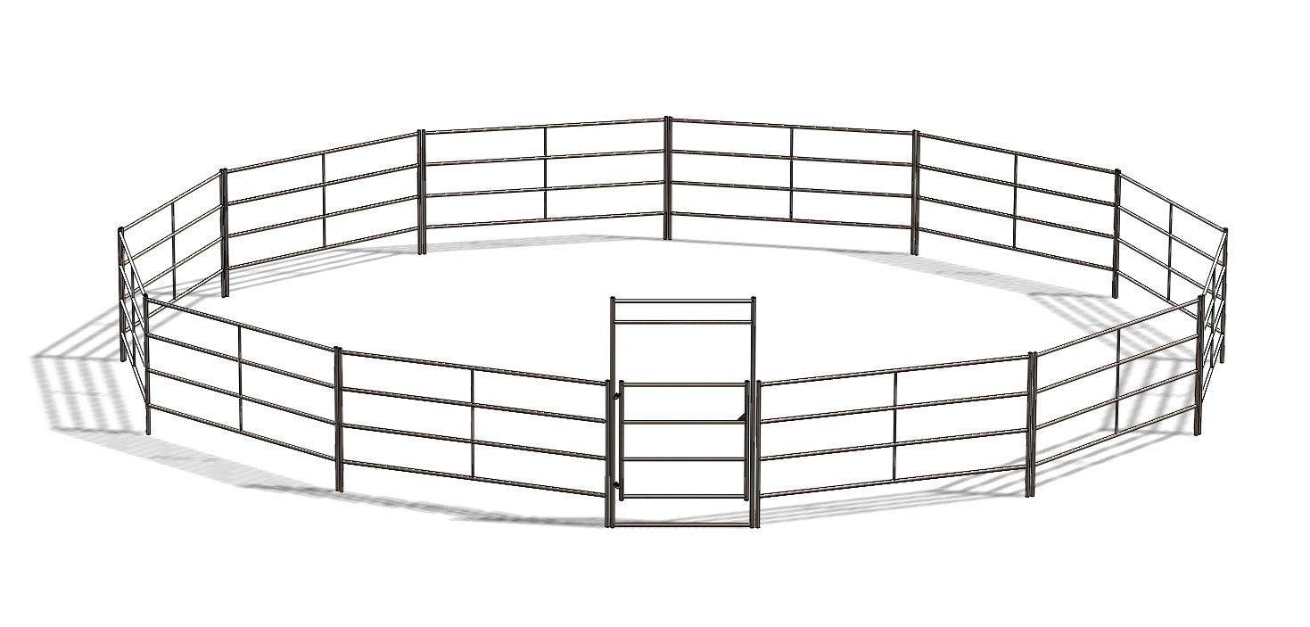 60ft Round Pen (4-Rail)