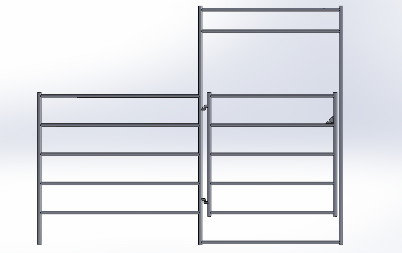Panel Gate Combo 12ft 5-Rail