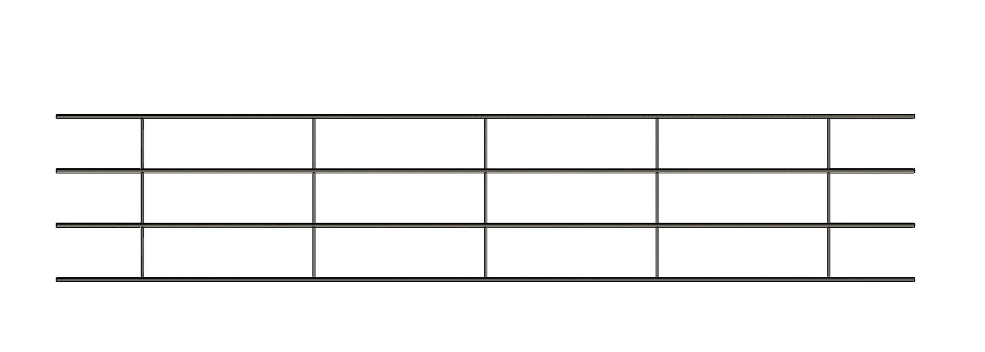 20Ft Continuous Fence Panel (5 Rail)