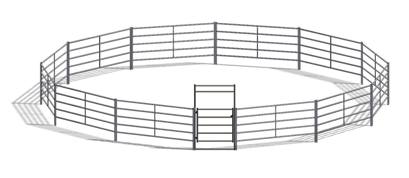 50ft Round Pen (5-Rail)